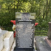 Мемориальная доска с именами погибших бойцов