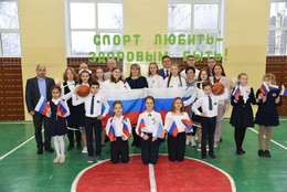 В школе деревни Введенское открыт обновленный спортзал