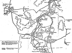 Схема обороны советских войск на реке Ламе в октябре 1941 г.