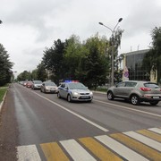 автомобильный пробег на ул. Центральная п. Лотошино